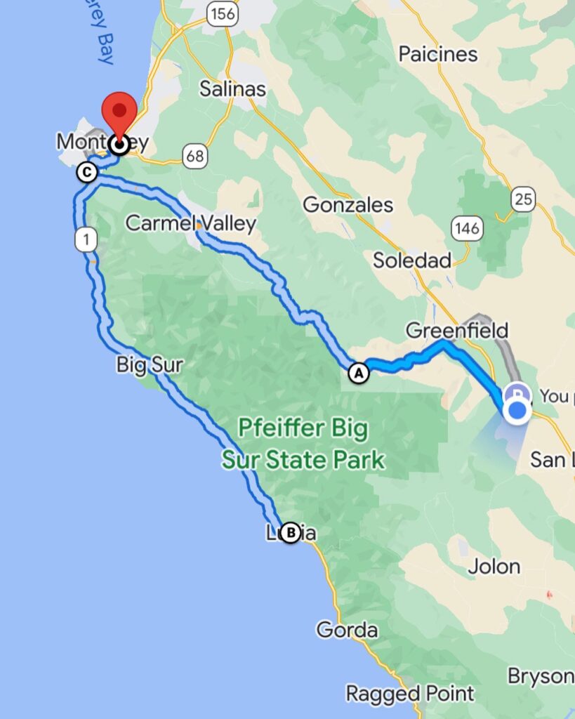 Pacific Coast Road Trip - Day 13: Monterey, CA to King City, CA