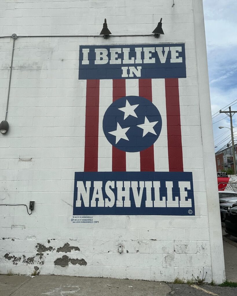 I believe in Nashville murals